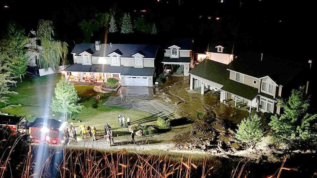 Devastating mudslides ruin hillside mansions in Utah neighborhood