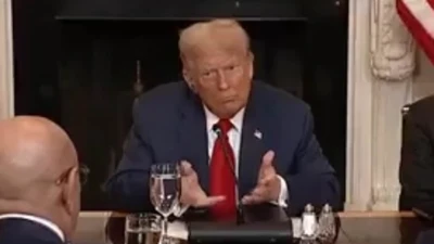 Donald Trump's hilarious gesture to ranting African leader