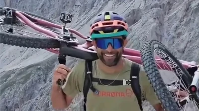 Extreme sports influencer plunges 650ft to his death in the Dolomites