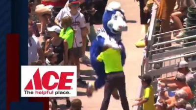 Footage of NFL mascot 'assaulting' security guard goes viral