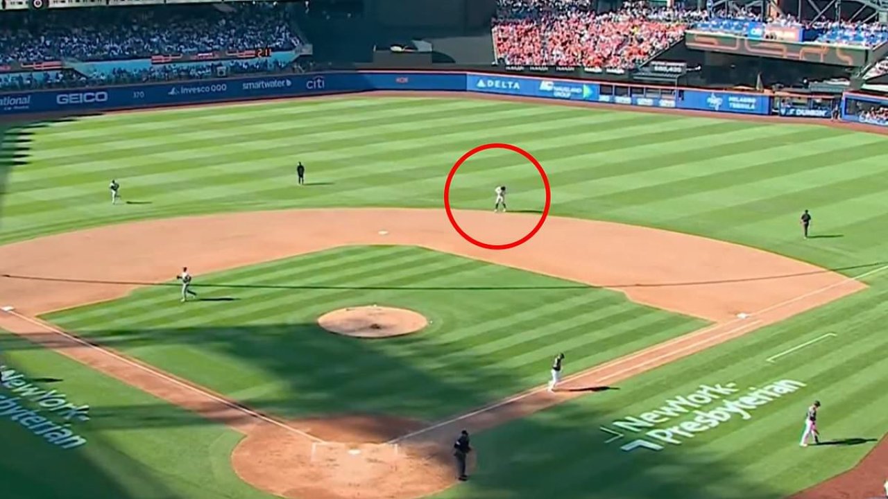 Frightening moment Yankees star is hit with ball by his own teammate