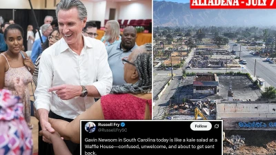 Gavin Newsom savaged for out-of-touch southern campaign swing