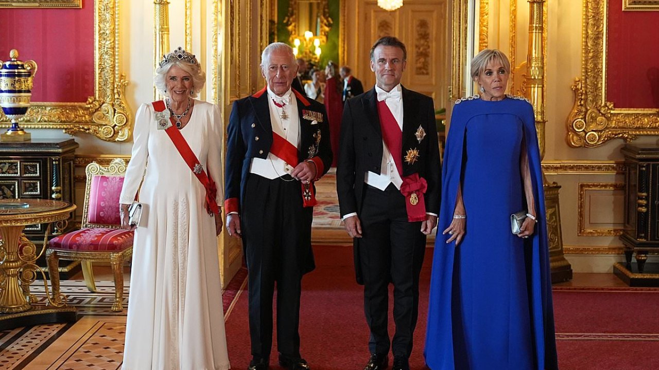 King Charles and Queen Camilla host glitzy state banquet