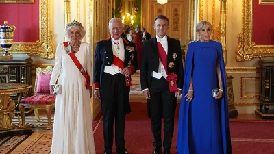 King Charles and Queen Camilla host glitzy state banquet