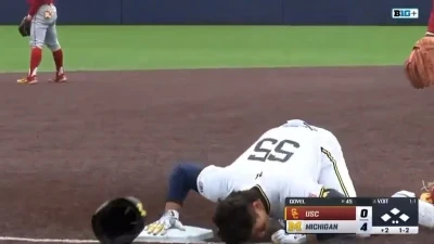 Michigan baseball star who did viral 'cocaine' celebration is drafted