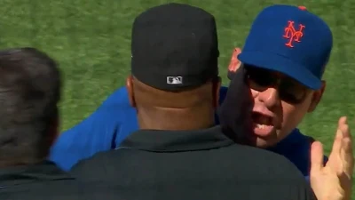 Moment furious Mets manager ERUPTS at MLB officials