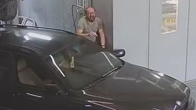 Moment garage owner's penis is CRUSHED  leaving it 'unrecognisable'