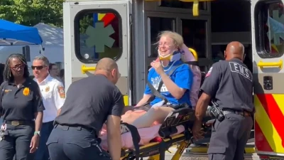 Parade turns horrific after couple towing float made idiotic decision