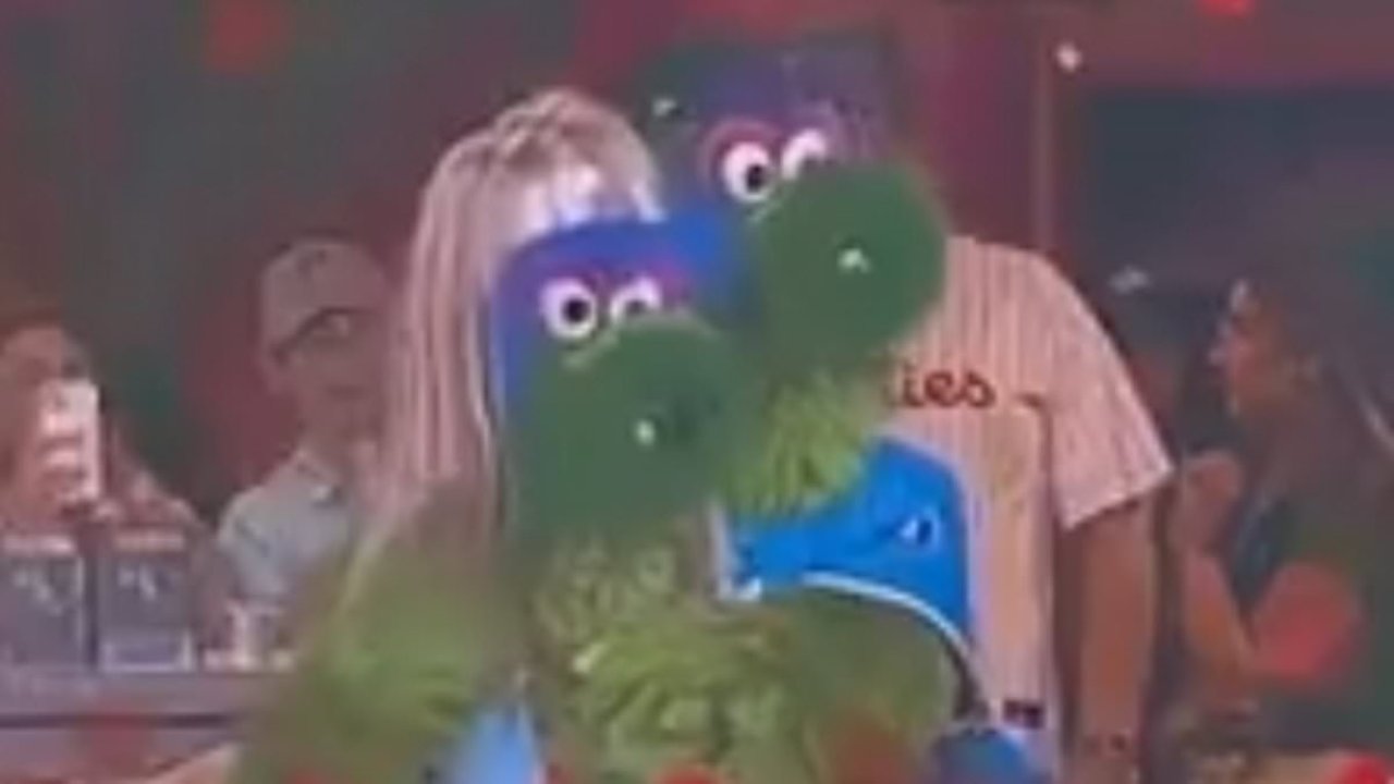 Phillies mascots troll CEO and HR boss caught cuddling at Coldplay