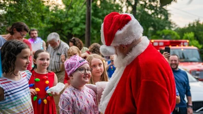Small town creates 'last' Christmas for girl, 9, with terminal cancer