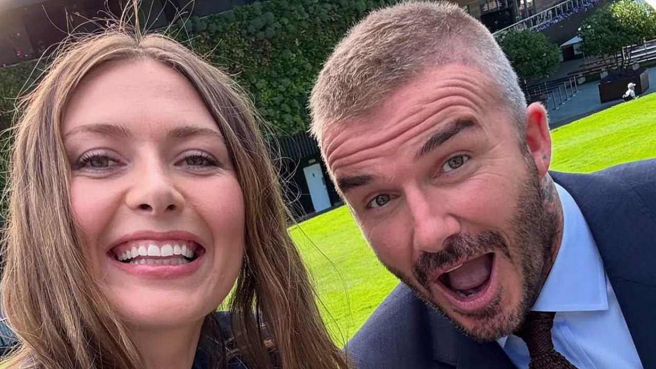 Tennis legend is unrecognizable in Wimbledon selfie with David Beckham