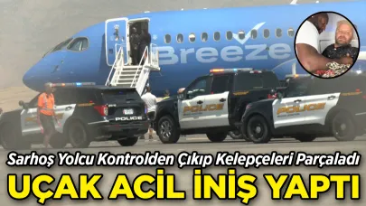 Sarhoş Yolcu Kelepçeden Kurtuldu, Uçak Acil İniş Yaptı!