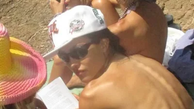 Amelia Gray Hamlin's thin frame sparks concern in topless beach photos