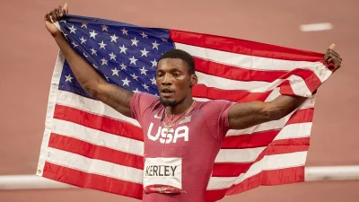 Disgraced Olympic sprinter is suspended under anti-doping rules