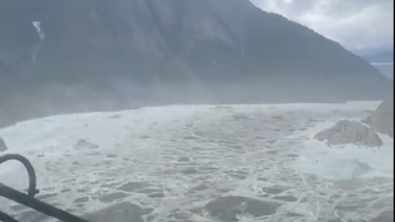 Mysterious tsunami strikes Alaska as landslide sends waves up to 100ft ...