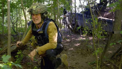 On the front line with Ukraine's special forces - before taking a hit