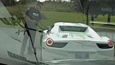 Speeding Ferrari driver begs cops not to tow car before calling mom