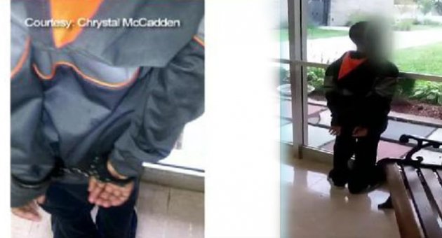 ABD polisinden 7 yaşındaki çocuğa ters kelepçe