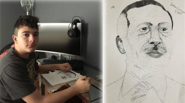Erdoğan Sevgisini Sanatıyla Anlatıyor