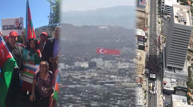 Los Angeles Semalarında Türk Bayrağı