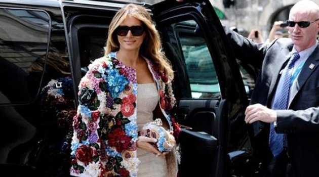 Melani Trump Mahsur Kaldı