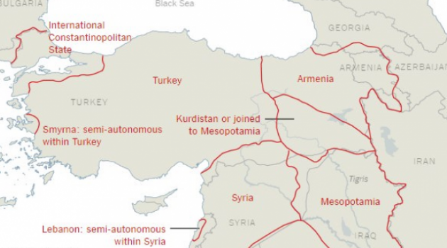New York Times Türkiye'yi Bölen Haritayı Yayınladı
