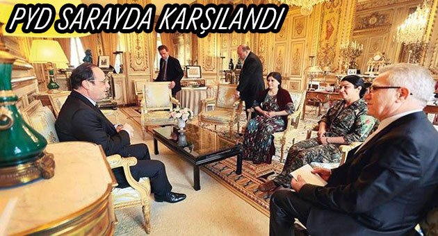 PYD Sarayda Ağırlandı
