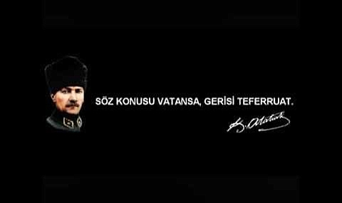 MEVZUBAHİS VATANSA, GERİSİ TEFERRUATTIR.