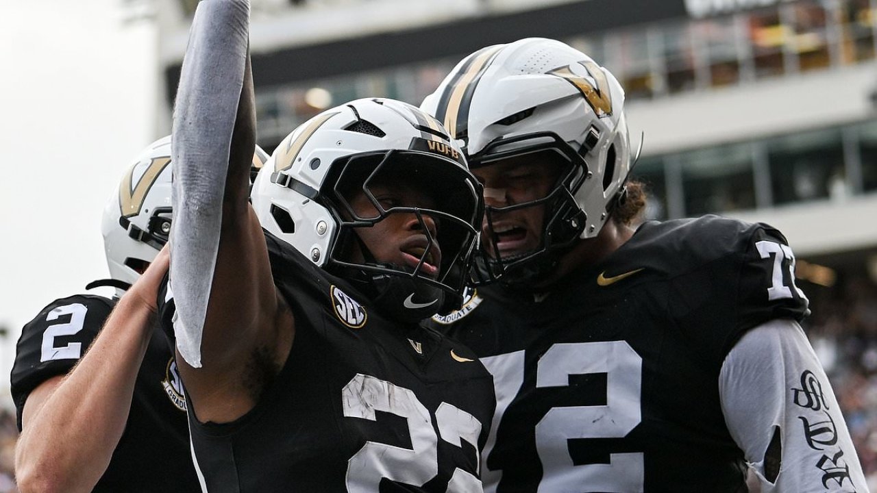 College football rankings REVEALED: Vanderbilt hits highest ranking ...