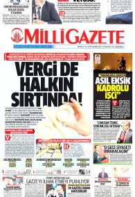 MİLLİ GAZETE Gazete Manşeti