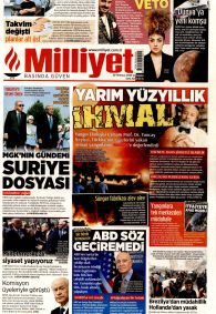 MİLLİYET Gazete Manşeti