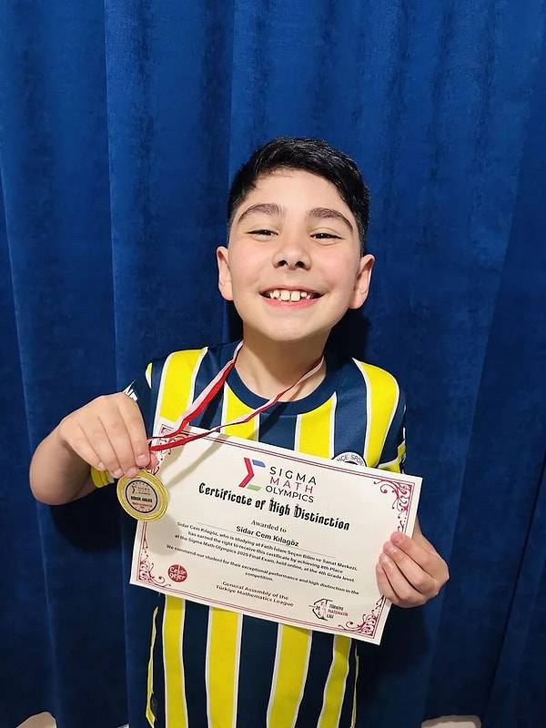 10 yaşındaki Sidar Cem’den ABD’de bir birincilik daha