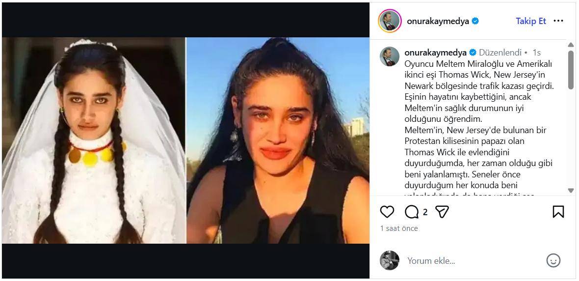 Meltem Miraloğlu ABD’de trafik kazası geçirdi