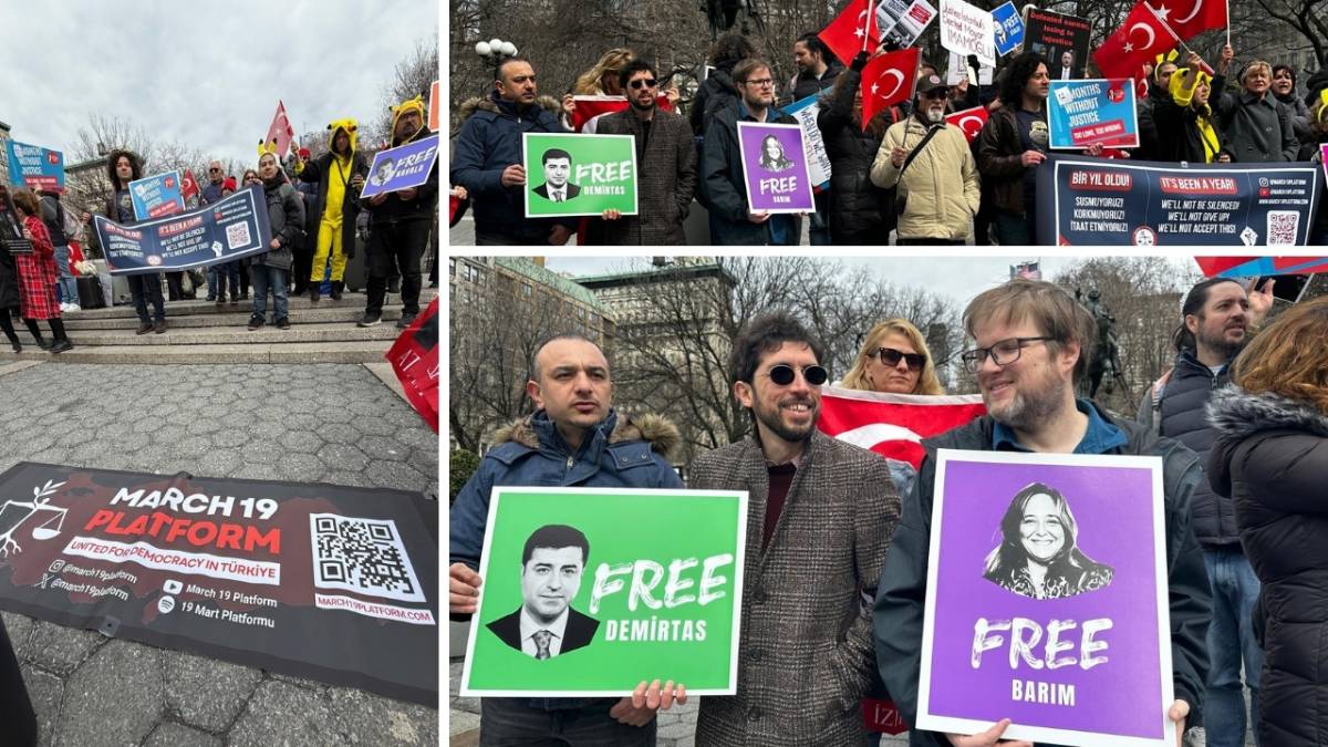 New York’ta ‘Yalnız Değilsiniz’ protestosu