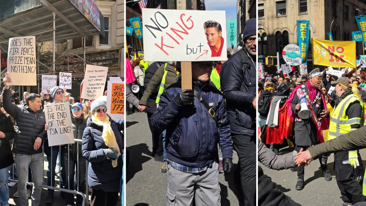 New York’ta protesto dalgası: “Savaşa, Krala ve ICE’a hayır” yürüyüşü