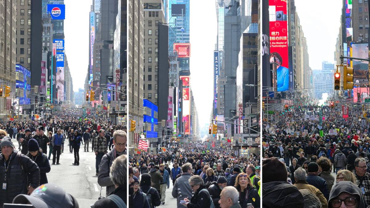 New York’ta protesto dalgası: “Savaşa, Krala ve ICE’a hayır” yürüyüşü