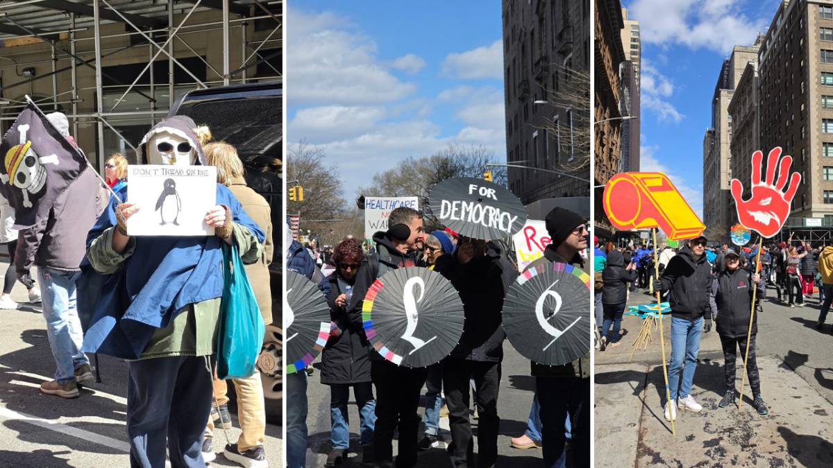 New York’ta protesto dalgası: “Savaşa, Krala ve ICE’a hayır” yürüyüşü