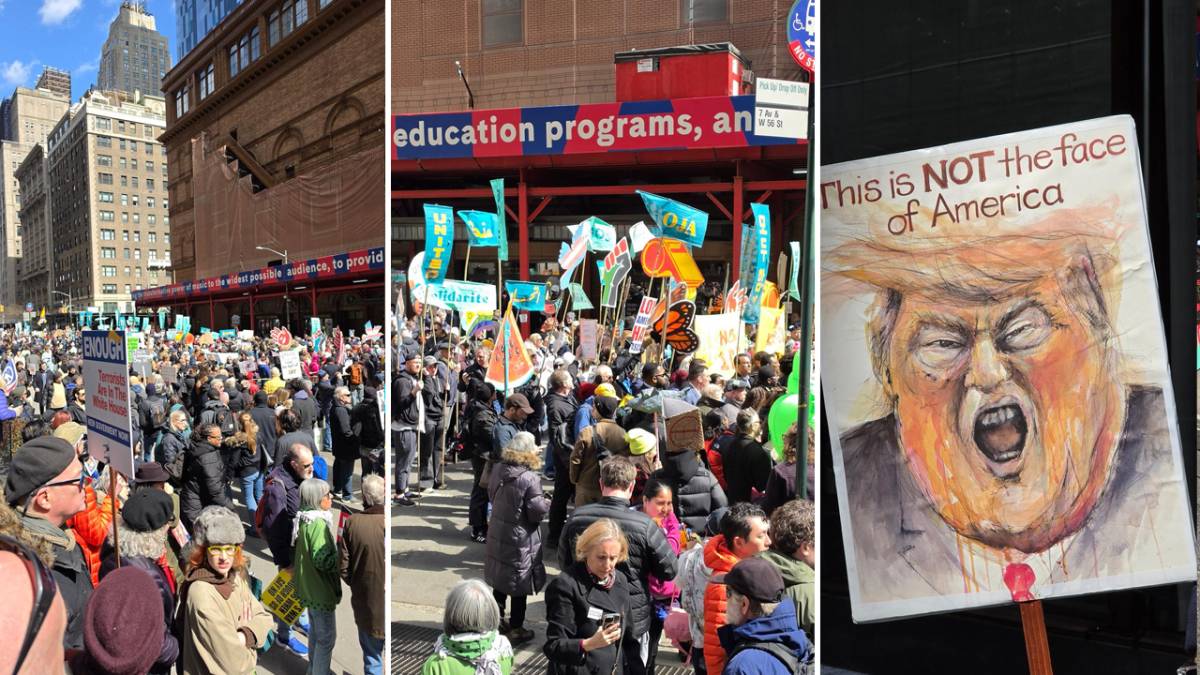 New York’ta protesto dalgası: “Savaşa, Krala ve ICE’a hayır” yürüyüşü
