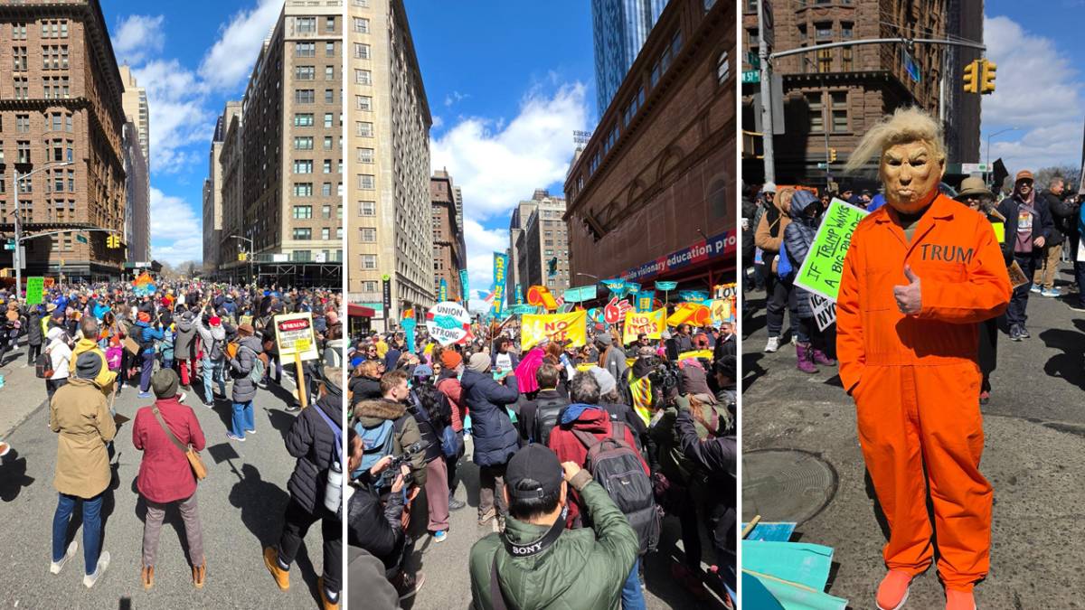 New York’ta protesto dalgası: “Savaşa, Krala ve ICE’a hayır” yürüyüşü