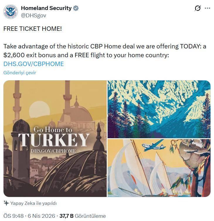 ABD’den Türklere özel çağrı!