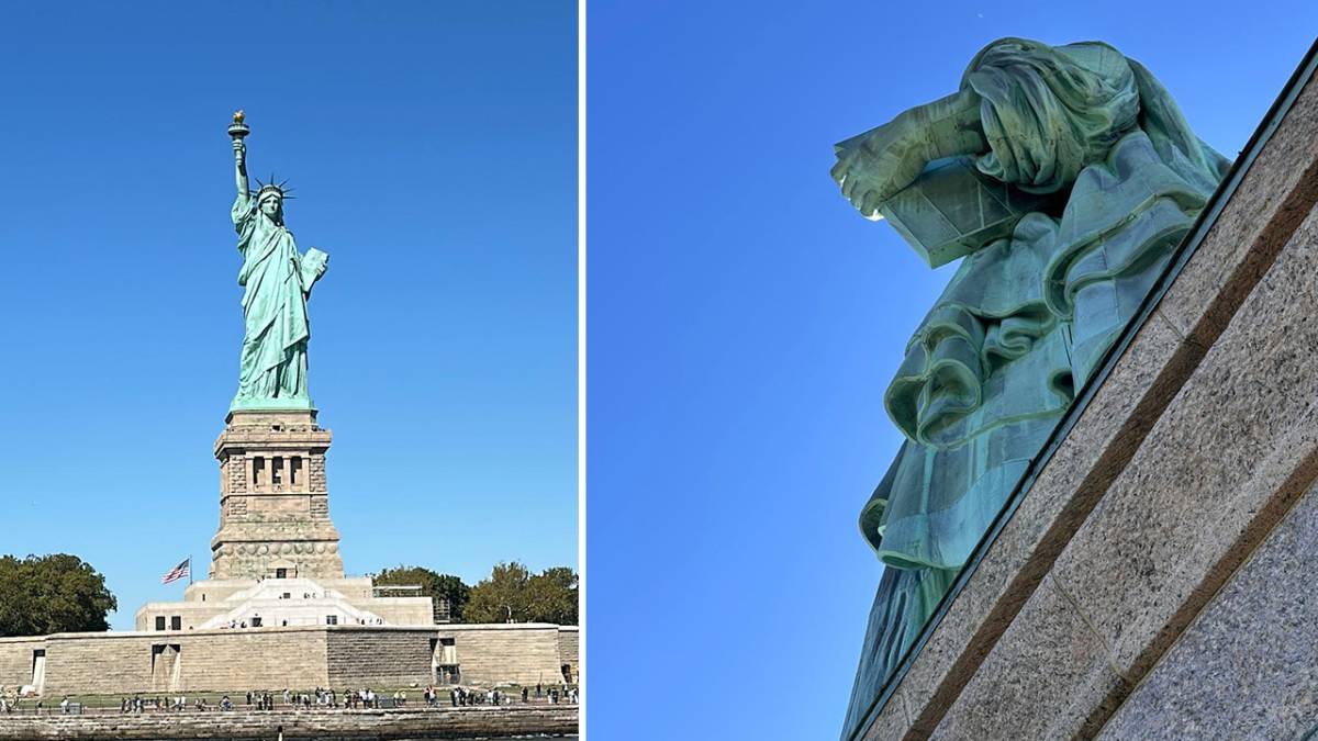 Özgürlük Heykeli’nin tacına zorlu yolculuk: 195 basamak, nefes kesen manzara